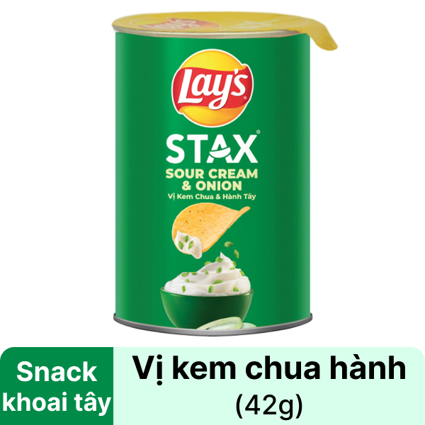 Snack vị kem chua & hành Lay's 42g