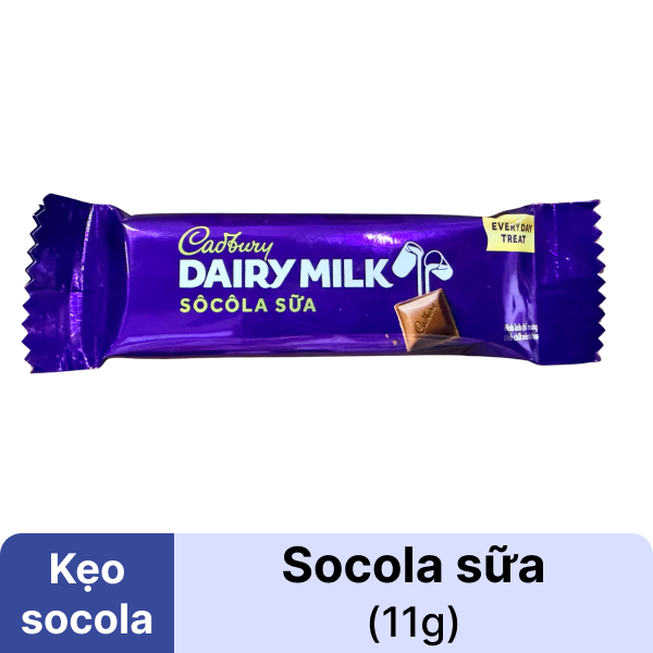 Socola sữa Cadbury Dairy Milk thanh 11g