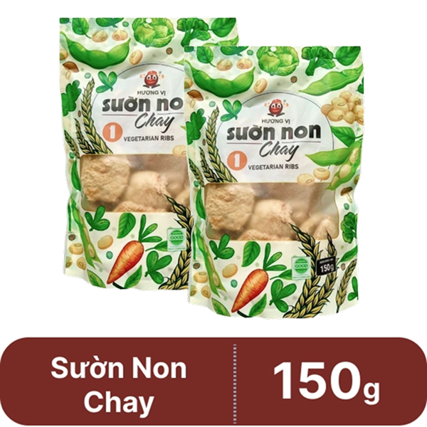 2 gói sườn non chay Hương Vị 150g