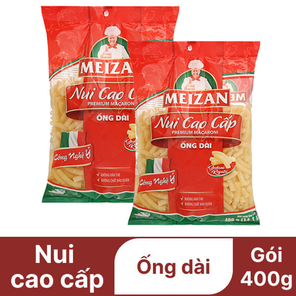 2 gói nui cao cấp Meizan 400g