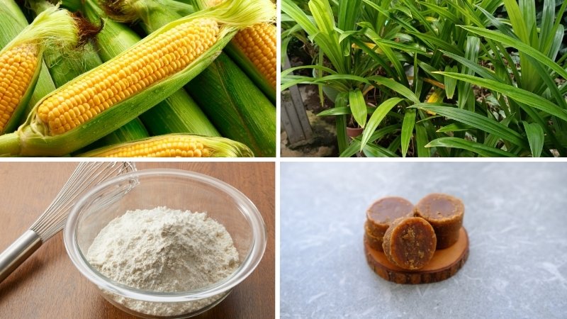 Nguyên liệu làm chè bắp