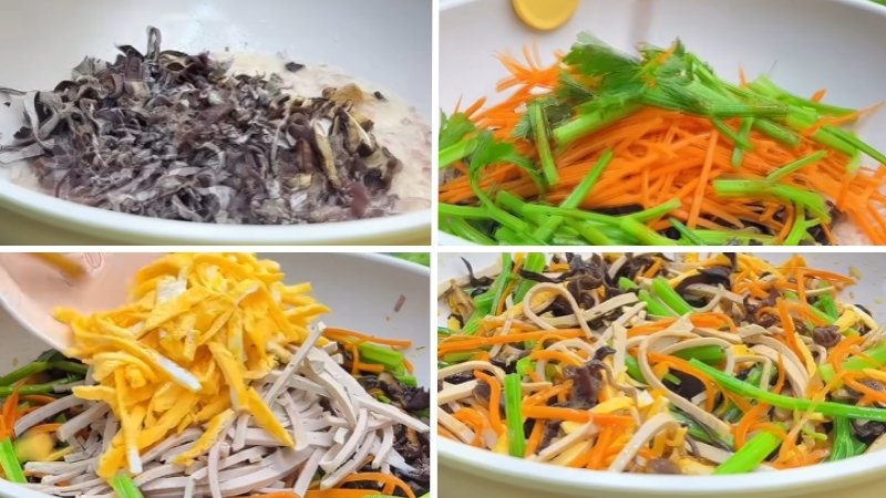 Xào các nguyên liệu phụ