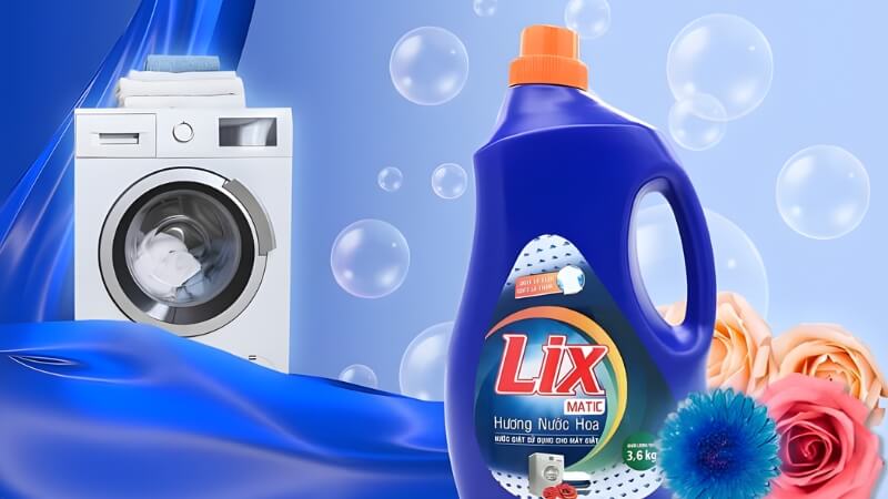 Nước giặt Lix Matic - Hòa tan nhanh, không lo đóng cặn