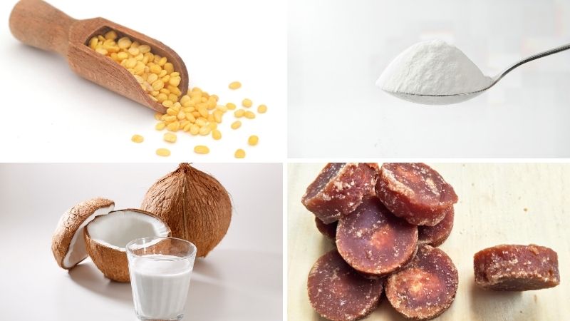 Nguyên liệu làm món chè đậu xanh