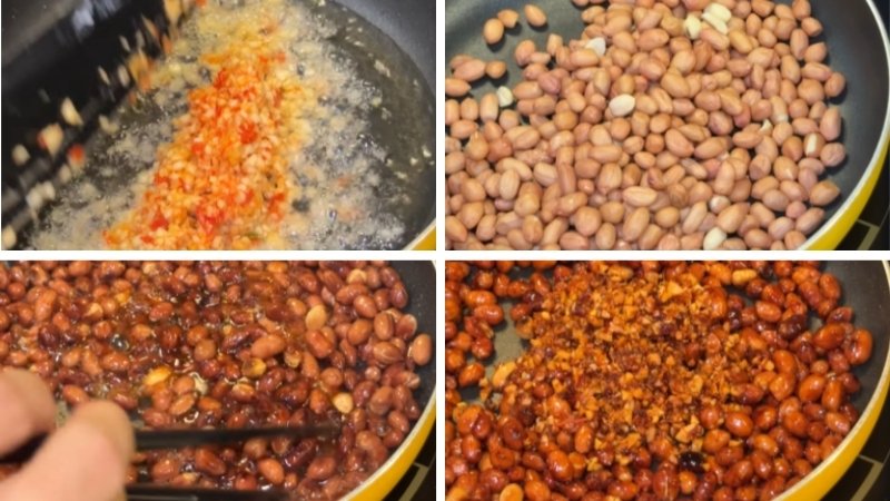 Rang đậu phộng tỏi ớt