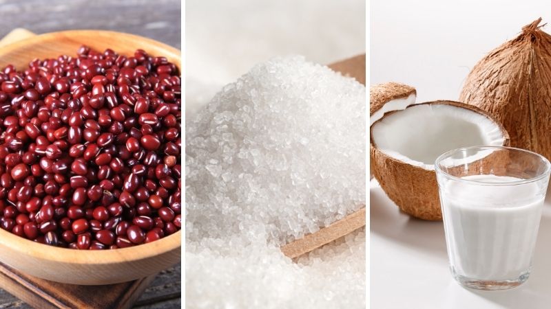 Nguyên liệu nấu chè đậu đỏ