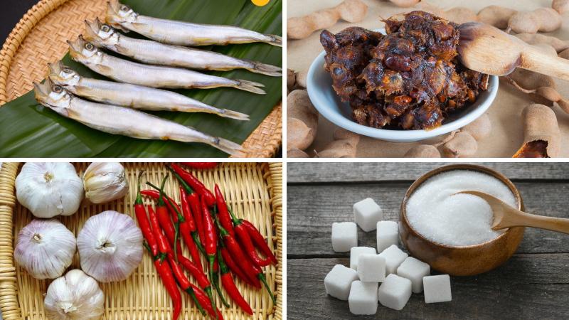 Nguyên liệu làm món cá trứng chiên giòn