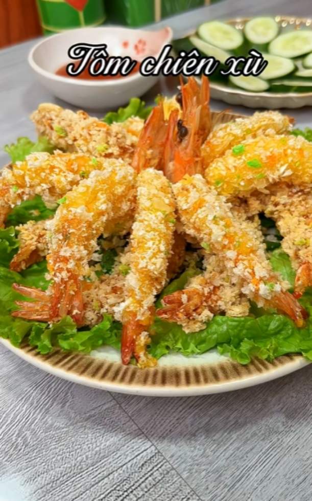Cách làm tôm chiên xù vàng ươm, lớp vỏ giòn rụm đãi tiệc cực sang