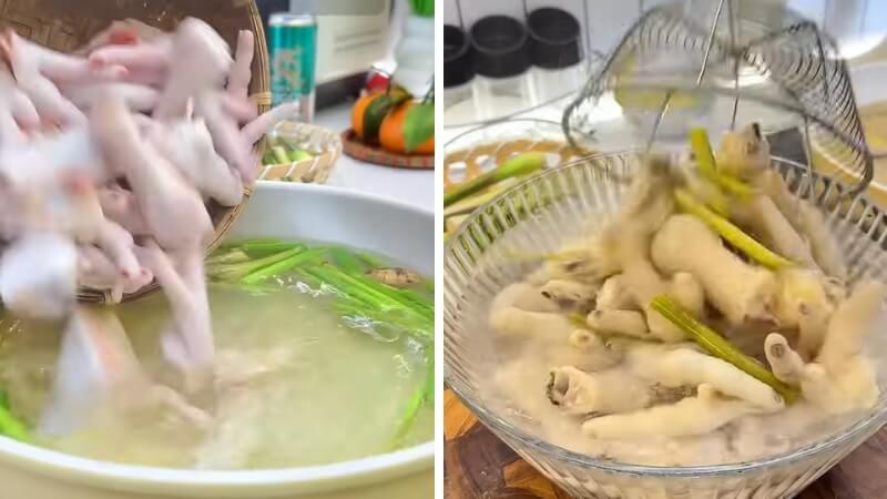 Nấu nước ngâm sả tắc