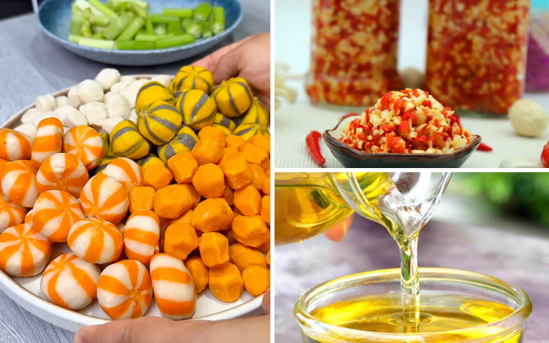 Nguyên liệu làm Cá viên chiên mắm tỏi