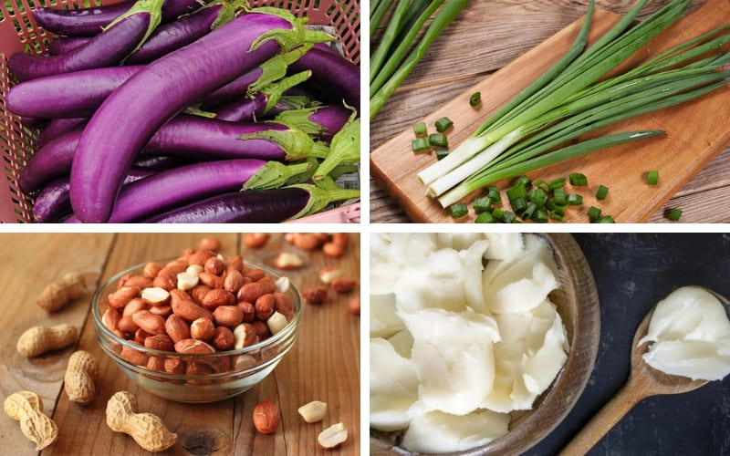 Các nguyên liệu tươi giúp món ăn thơm ngon.