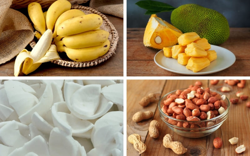 Những nguyên liệu tươi ngon giúp kem chuối béo thơm.