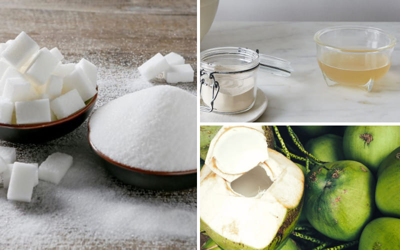 Nguyên liệu làm Rau câu dừa