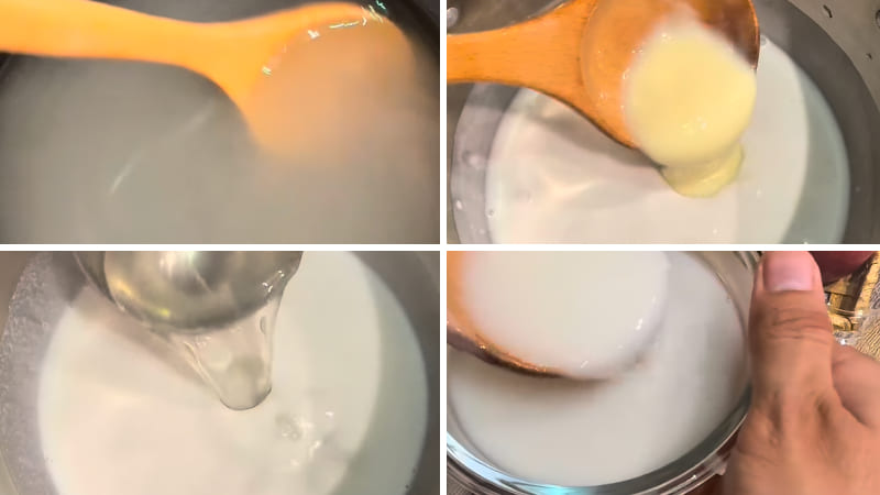 Bước 2: Nấu rau câu