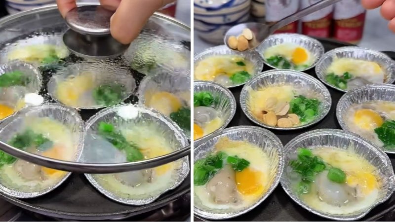 Nướng hàu và hoàn thiện