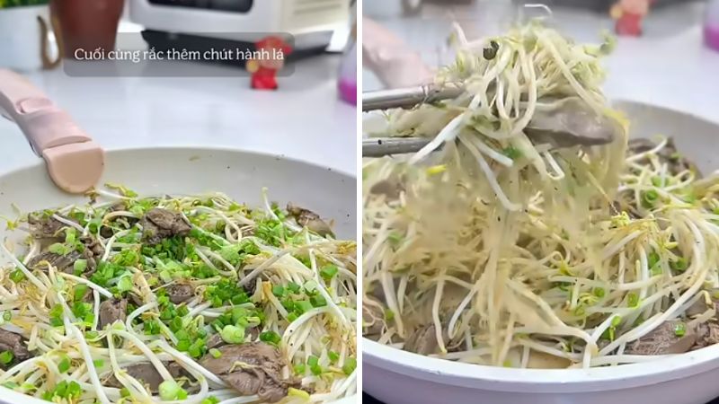 Thành phẩm tim gà xào giá Thành phẩm tim gà xào giá