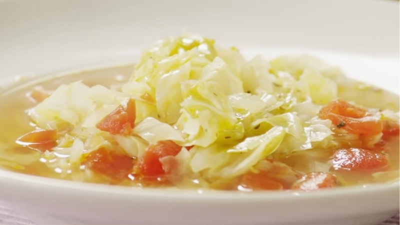 Canh bắp cải thịt bằm