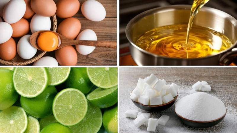 Nguyên liệu làm món sốt dầu trứng Nguyên liệu làm món sốt dầu trứng