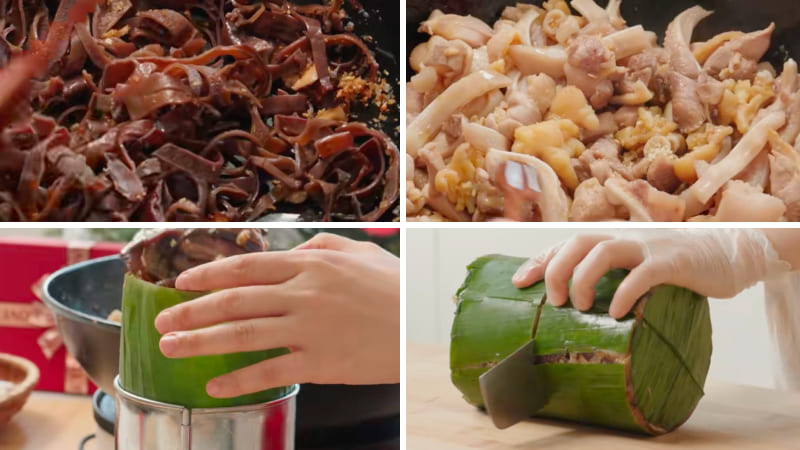 Bước 2: Làm giò gà xào