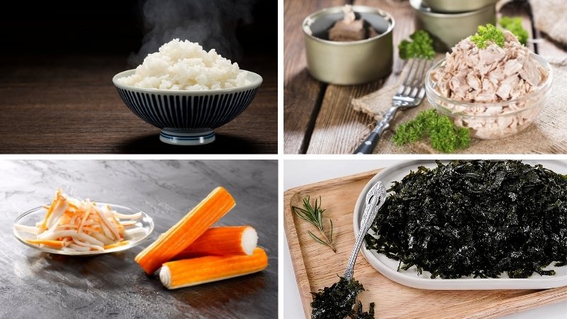 Nguyên liệu làm sushi nướng cá ngừ