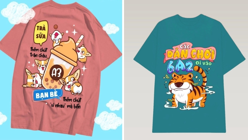 Mẫu áo lớp dễ thương Mẫu áo lớp dễ thương