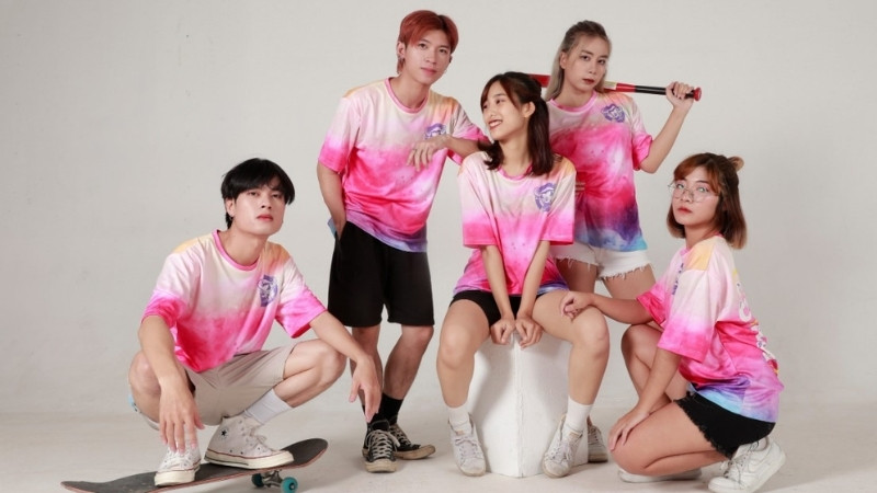 Mẫu áo lớp tie-dye 1 Mẫu áo lớp tie-dye 1