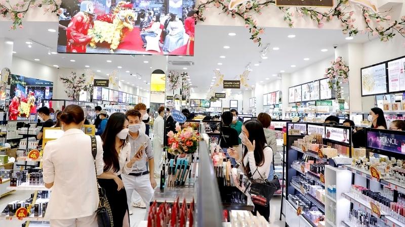 Gian hàng P&G tại các siêu thị Gian hàng P&G tại các siêu thị