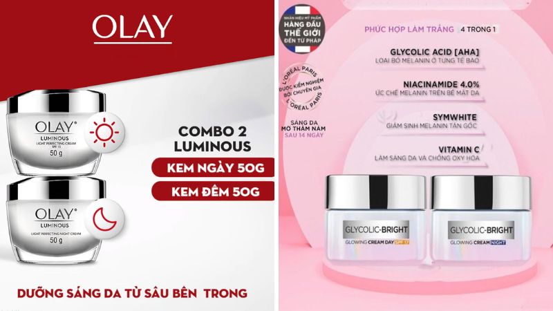 Olay Luminous vs L'Oreal Glycolic-Bright