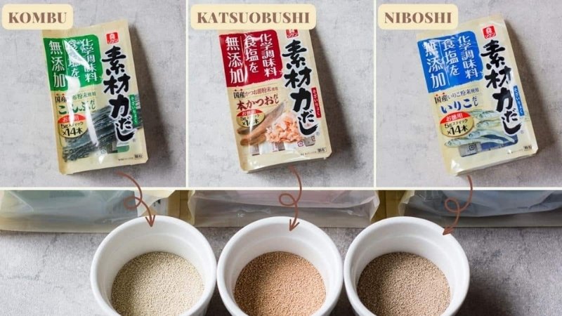 Cách loại bột dashi