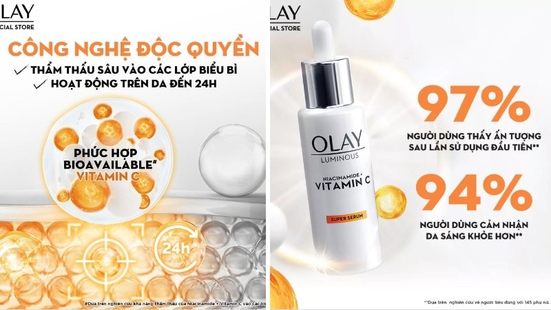 Nổi bật là Niacinamide tinh khiết và Vitamin C giúp dưỡng trắng, mờ thâm và phục hồi da Nổi bật là Niacinamide tinh khiết và Vitamin C giúp dưỡng trắng, mờ thâm và phục hồi da