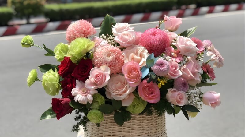 Hoa tươi và thiệp chúc mừng Hoa tươi và thiệp chúc mừng