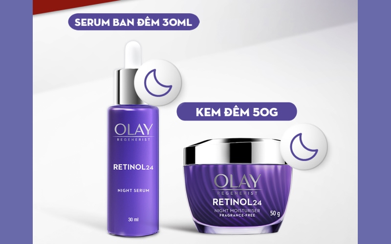 Set Olay Collagen Peptide 24 - Cấp ẩm tức thì và làm săn chắc da