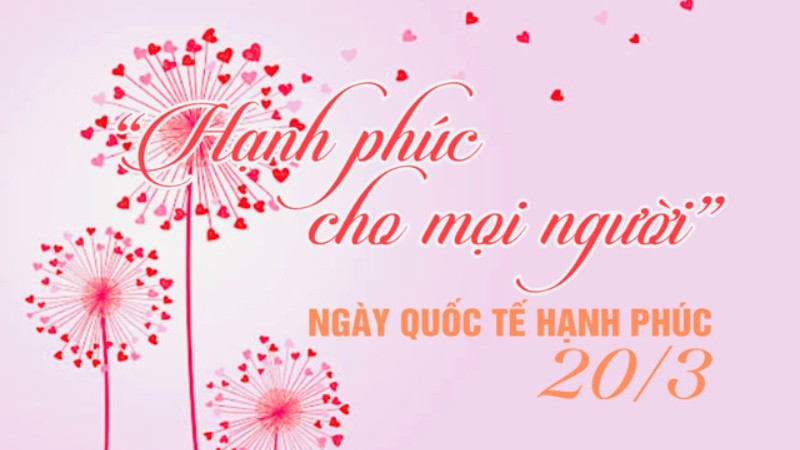 Thiệp 20/3 đơn giản, tinh tế 1