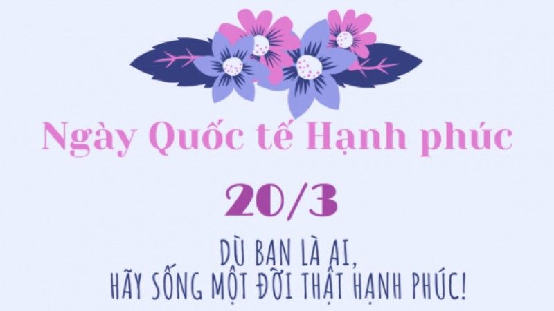 Thiệp 20/3 phong cách dễ thương 1