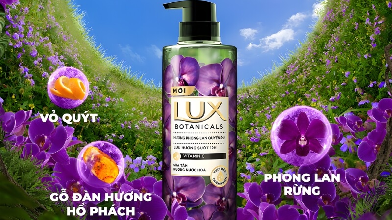 Sữa Tắm Lux Botanicals Hương Phong Lan Quyến Rũ 570g
