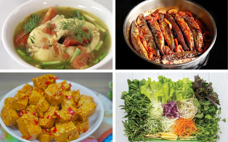 Thực đơn gợi ý cho ngày hè oi bức.