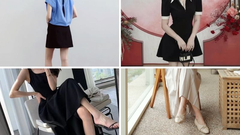 Phối đồ mùa hè cho nữ lùn với váy
