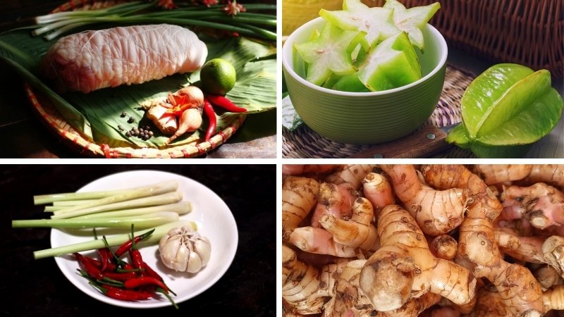 Nguyên liệu làm chạo chân giò heo