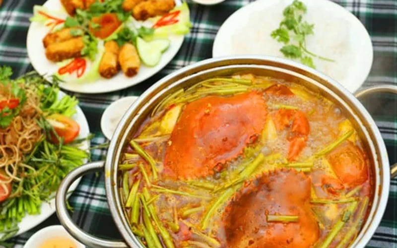 Lẩu cua Đất Mũi