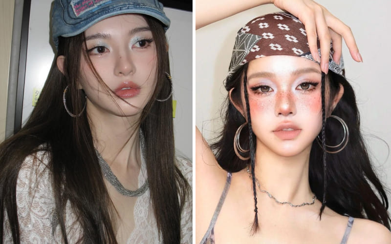 Nguồn cảm hứng từ phong cách Y2K và Cold Girl Makeup