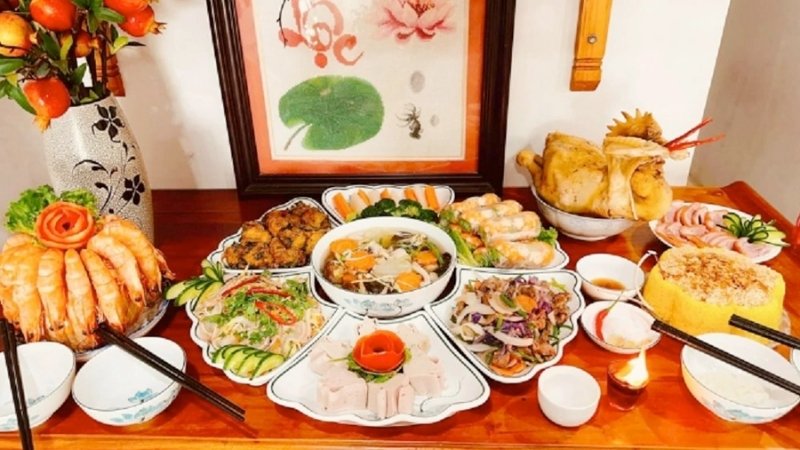 Mâm cúng Thanh minh tại nhà