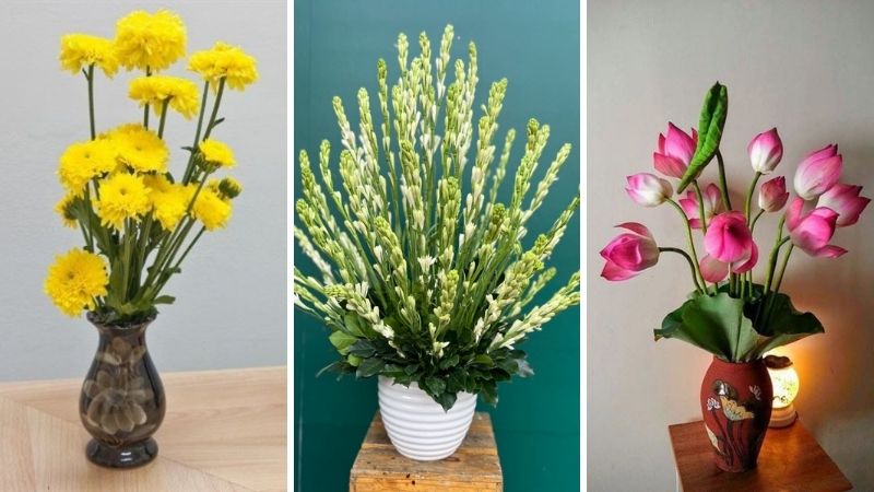 Gợi ý mẫu hoa cúng Thanh minh đơn giản và trang nghiêm