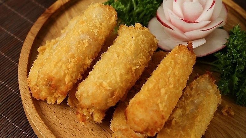 Nem chay rau củ chiên xù