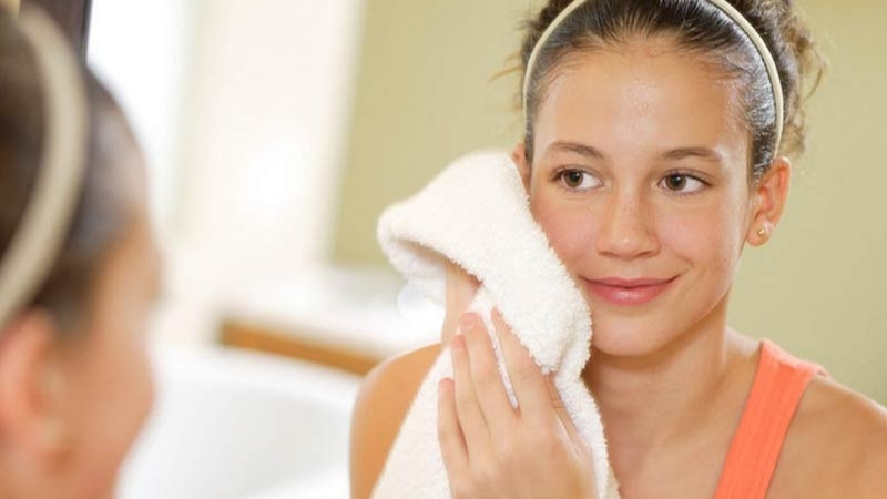 Thấm khô da nhẹ nhàng