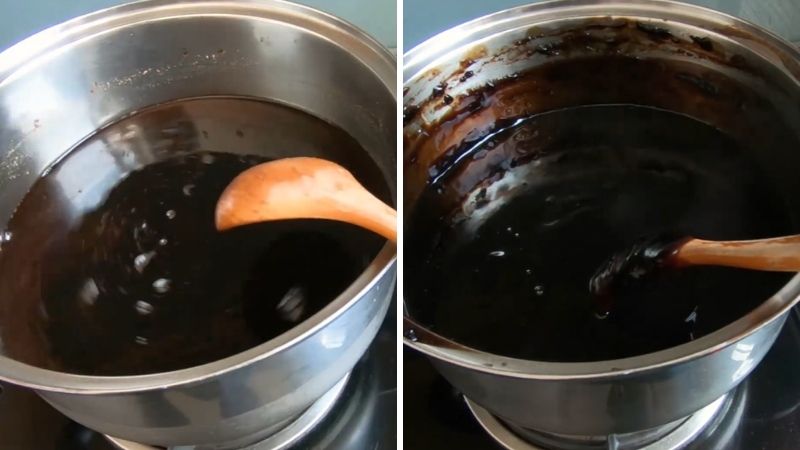 Bước 1: Ngâm và hòa bột sương sáo