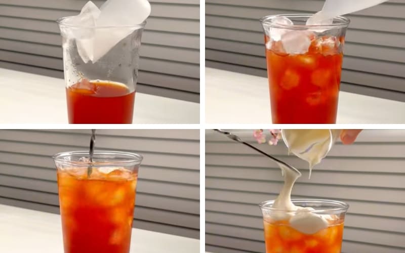 Người làm thêm đá và lớp kem muối.