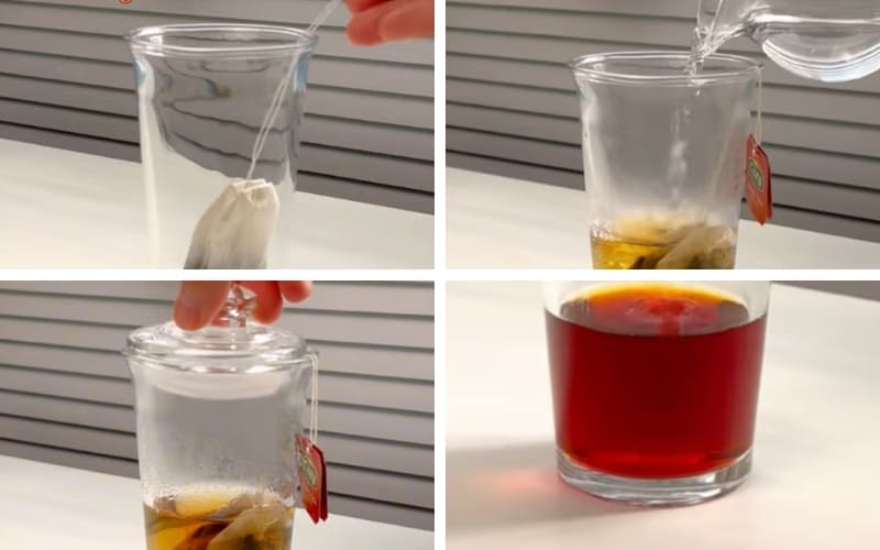 Người làm ủ trà để lấy hương vị đậm đà.