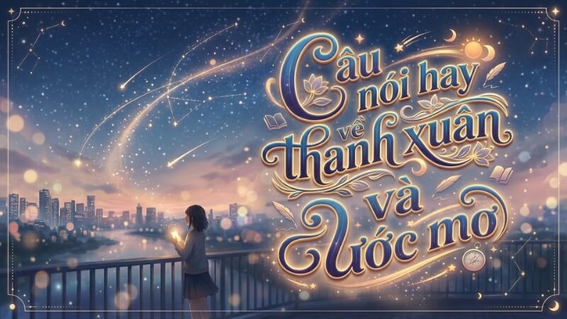 Câu nói hay về thanh xuân và ước mơ