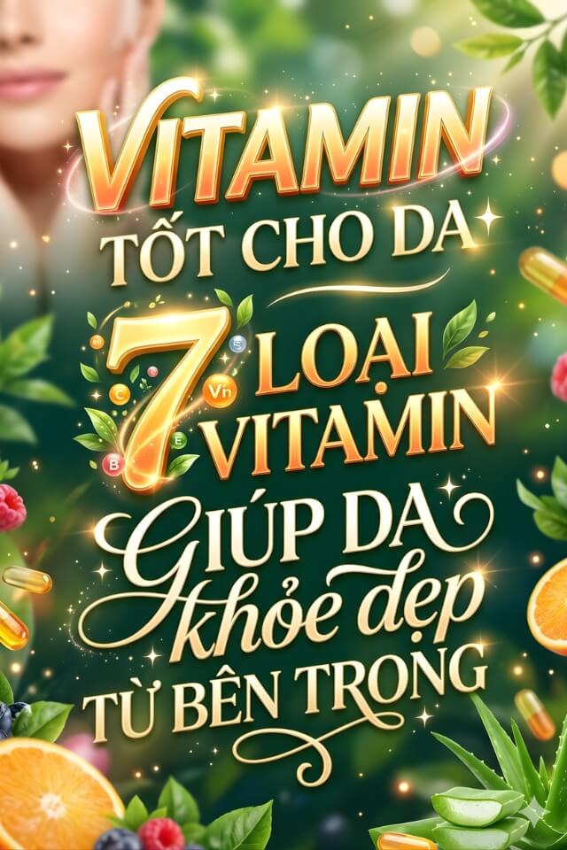 Vitamin tốt cho da: 7 loại vitamin giúp da khỏe đẹp từ bên trong