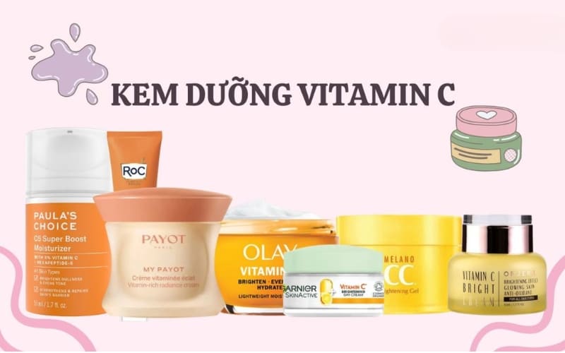 Kem dưỡng vitamin C giúp nuôi dưỡng da sáng khỏe